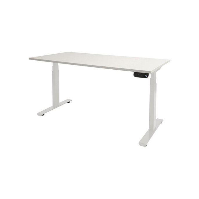 Bureau Dextro Plus 140x80cm wit/wit