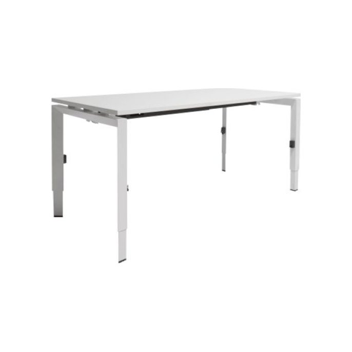 Bureau Linesto N4 160x80cm wit/wit