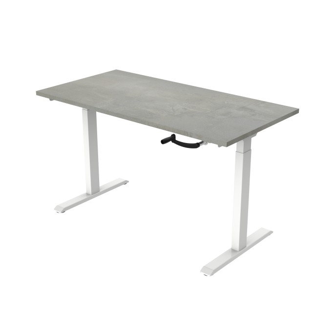 Bureau slinger 120X80cm Oxyd Blad Witte Poten