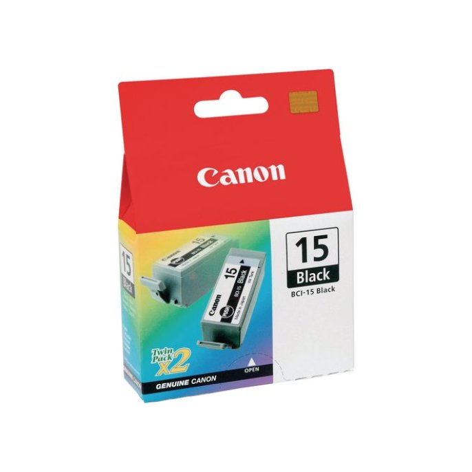 CANON BCI-15 Inktcartridge Zwart (pak 2 stuks)