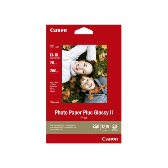 CANON Plus Glossy II Fotopapier voor Inkjet A3 260 g/m² Wit Glanzend 20 vel (pak 20 vel)