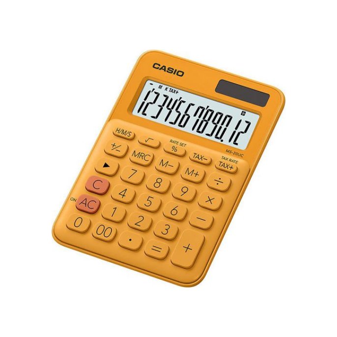 CASIO MS-20UC Bureaurekenmachine 12-Cijferig Oranje