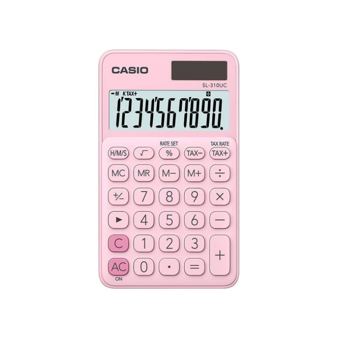 CASIO SL-310UC Rekenmachine 10-cijferig display Roze