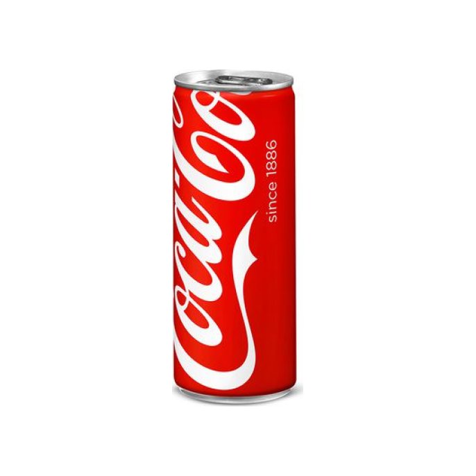 COCA-COLA Regular Frisdrank 0.25 l Blik (pak 24 stuks)