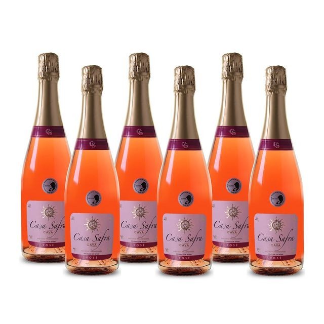 Casa Safra Cava DO Brut Mousserende Wijn Rosé (doos 6 x 750 milliliter)