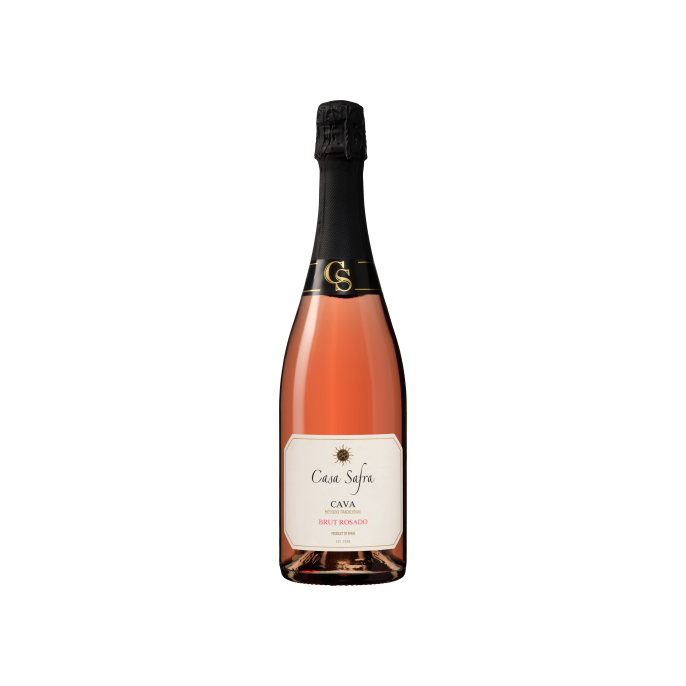 Casa Safra Cava DO Brut Mousserende Wijn Rosé (doos 6 x 750 milliliter)