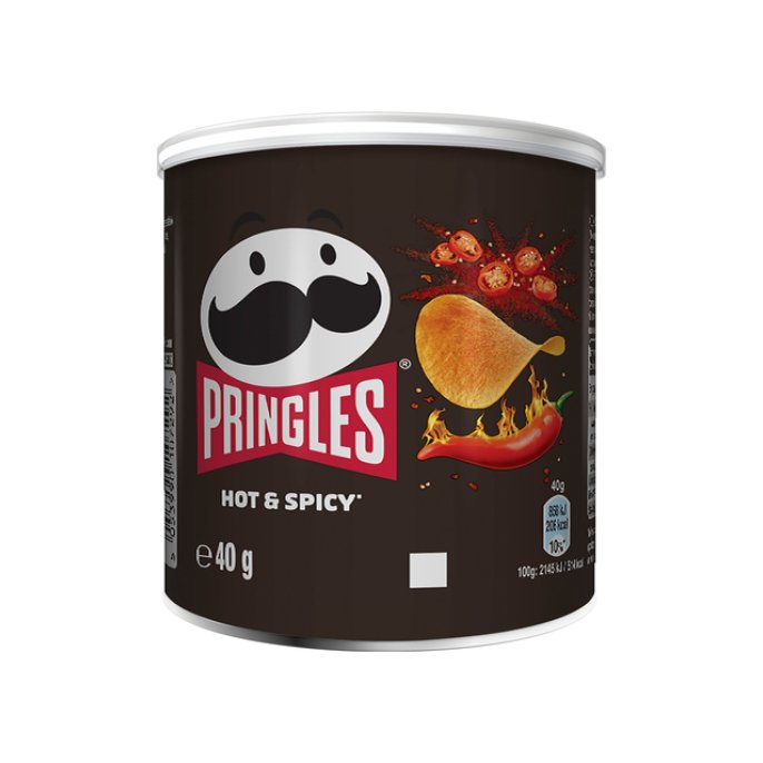 Chips Pringles hot+spice 40g/ds12