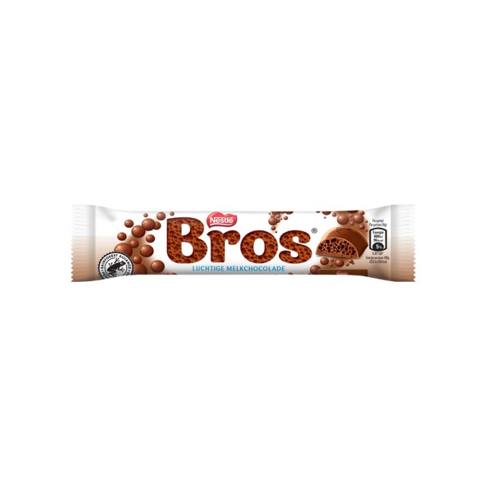 Chocoladereep Bros melk/ds 40