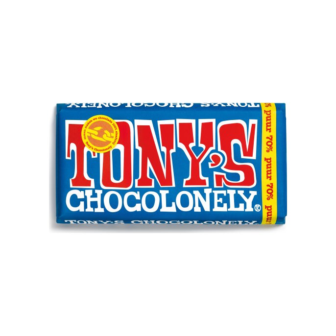 Chocoladereep Tonys 180gr puur