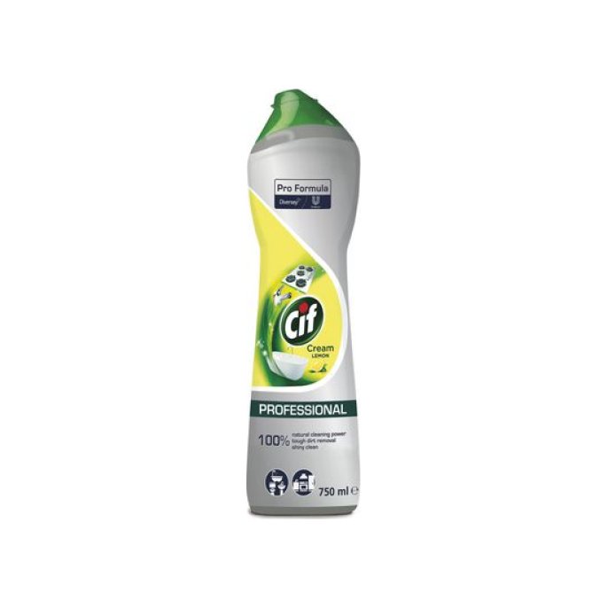 Cif Pro Formula Cream Schuurmiddel. Citroen (doos 8 x 750 milliliter)