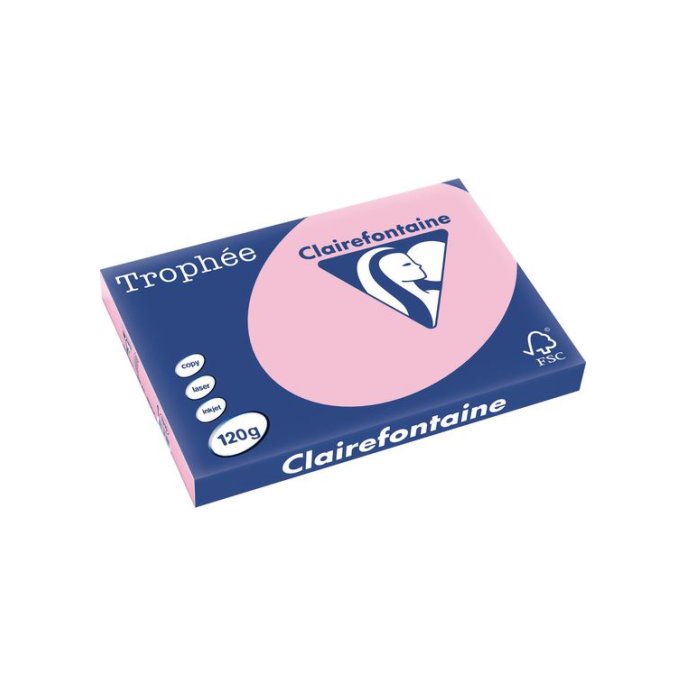 Clairefontaine A3 Papier 120 g/m² Roze (pak 250 vel)