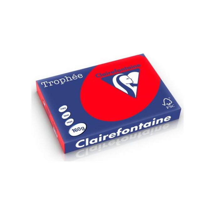 Clairefontaine A3 Papier 160 g/m² Koraalrood (pak 250 vel)