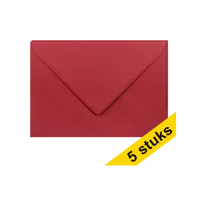 Clairefontaine Envelop C5 120g rood (5 stuks)