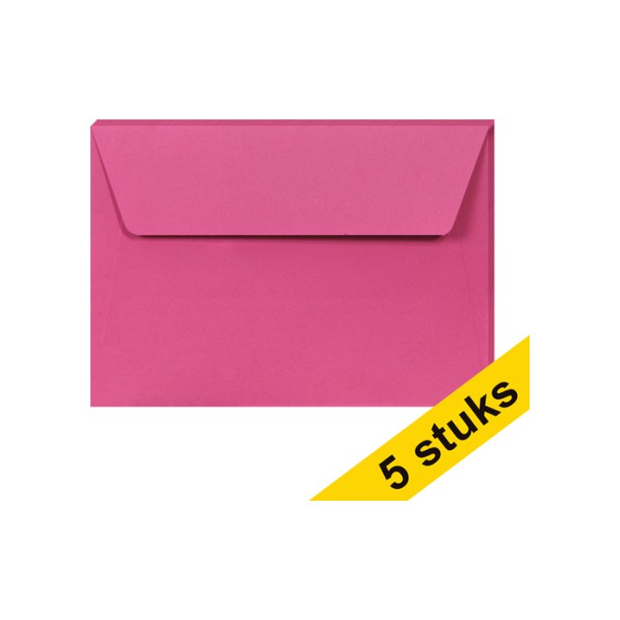 Clairefontaine Envelop C6 120g roze (5 stuks)