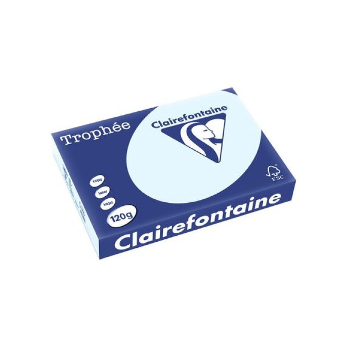 Clairefontaine Multifunctioneel Papier A4 120 g/m² Lichtblauw (pak 250 vel)