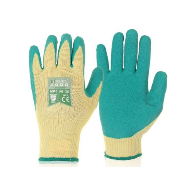 Click Multifunctionele Handschoenen Latex Groen Large (doos 10 stuks)