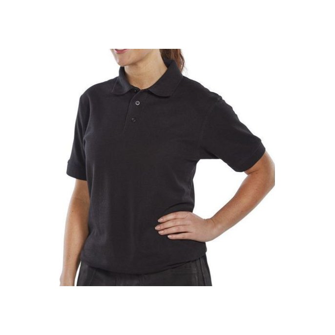 Click Poloshirt Maat 4XL Zwart