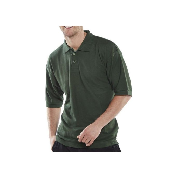 Click Poloshirt Maat M Donkergroen