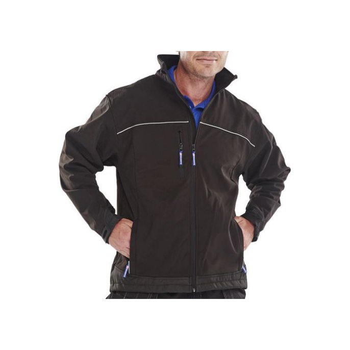 Click Softshell Jas Maat 4XL Zwart