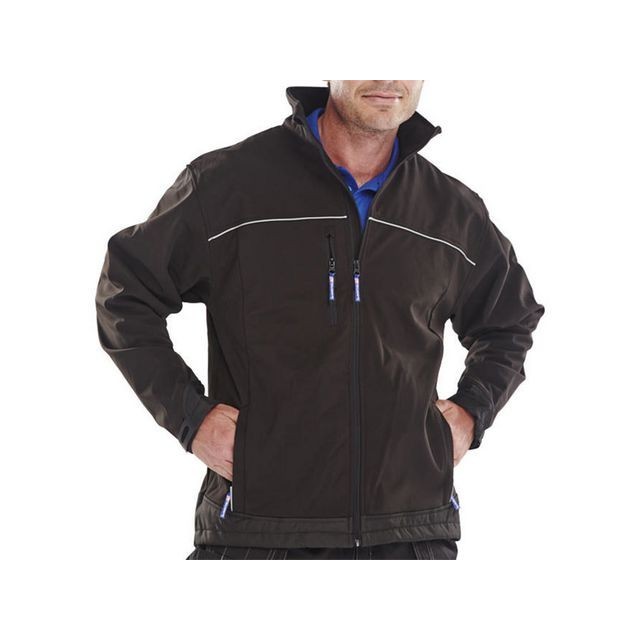 Click Softshell Jas Maat XL Zwart