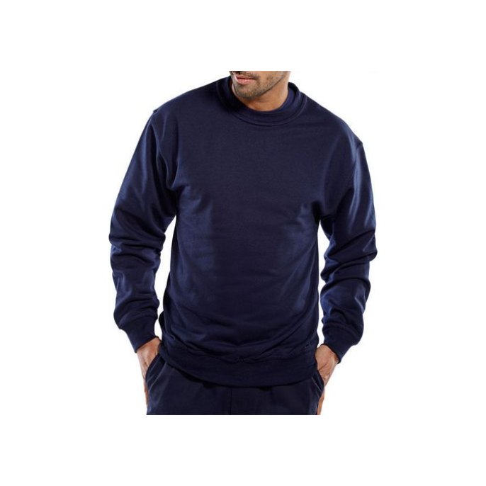 Click Sweatshirt Lange mouwen Maat 4XL Blauw