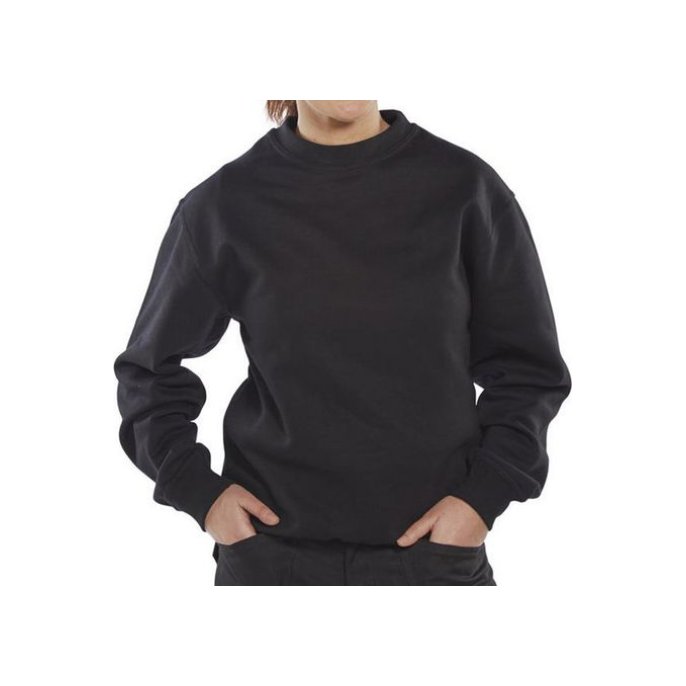 Click Sweatshirt Lange mouwen Maat 4XL Zwart