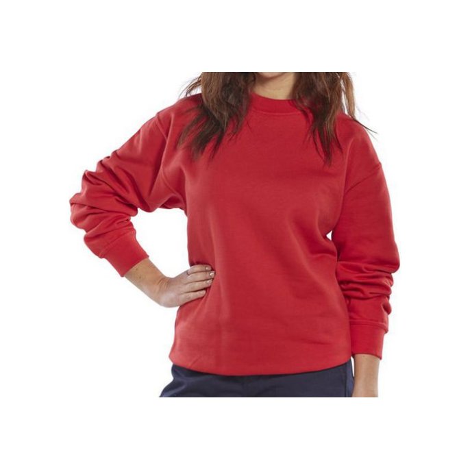 Click Sweatshirt Lange mouwen Maat L Rood