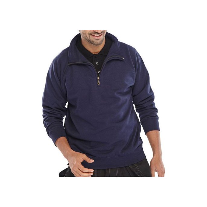 Click Sweatshirt Met Rits marine 4XL