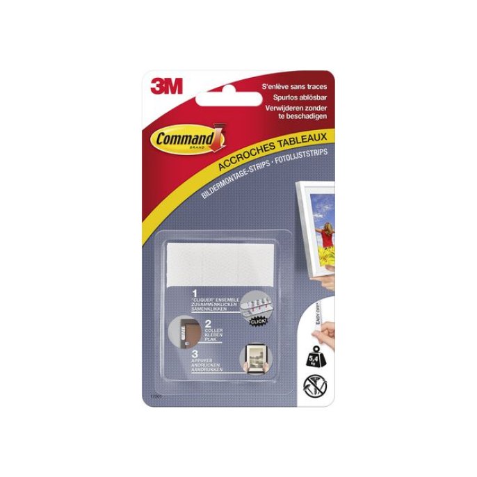 Command™ Fotolijstophangstrips 4 x 2 middelgrote strips 5.4 kg (pak 8 stuks)