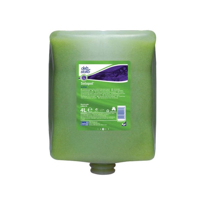 DEB Solopol Handzeep Lime 1L (4 stuks)