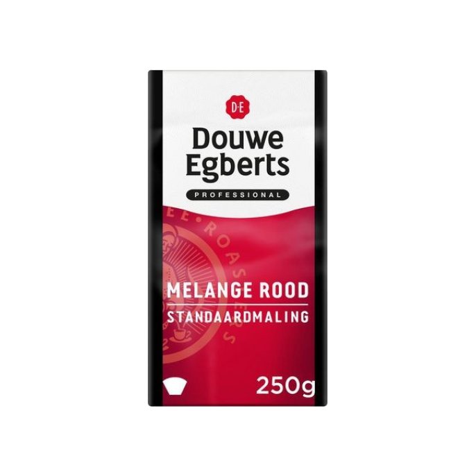 DOUWE EGBERTS Koffie Standaardmaling rood 250g