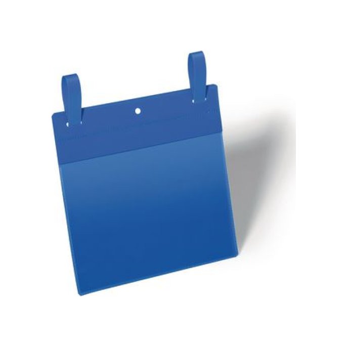 DURABLE Documenthouder Met Bindriem A4 Horizontaal Blauw (1 pak x 50 stuks)