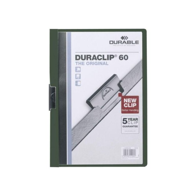 DURABLE Duraclip® Klemmap A4 1-30 vel Groen (pak 25 stuks)