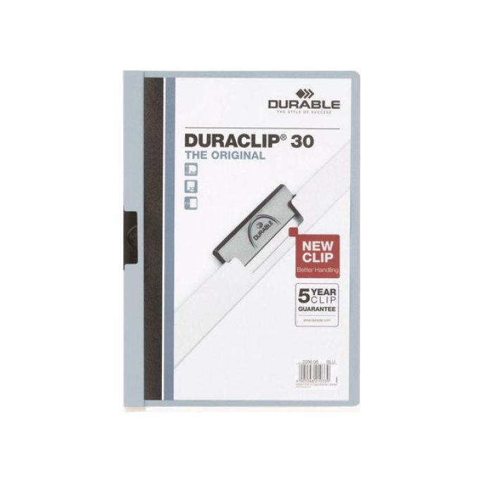 DURABLE Duraclip® Klemmap A4 1-30 vel Lichtblauw (pak 25 stuks)