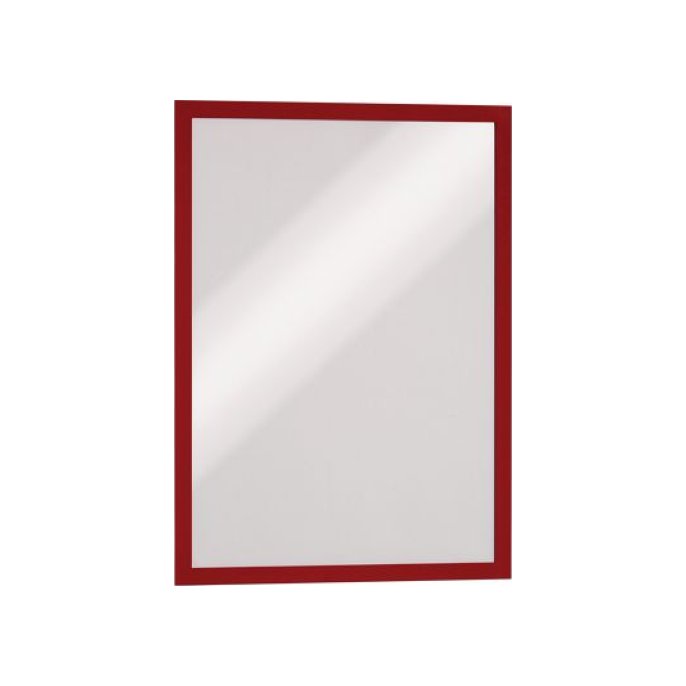 DURABLE Duraframe Zelfklevend Kader A3 Magnetisch Rood (pak 2 stuks)