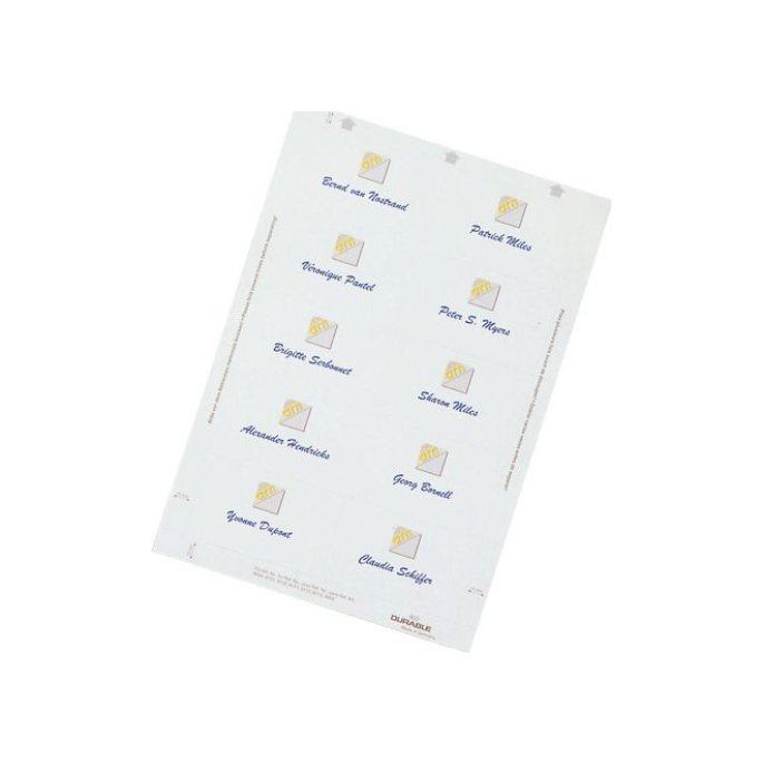 DURABLE Insteekkaartjes naambadge Duraprint 40 x 75 mm (pak 240 stuks)