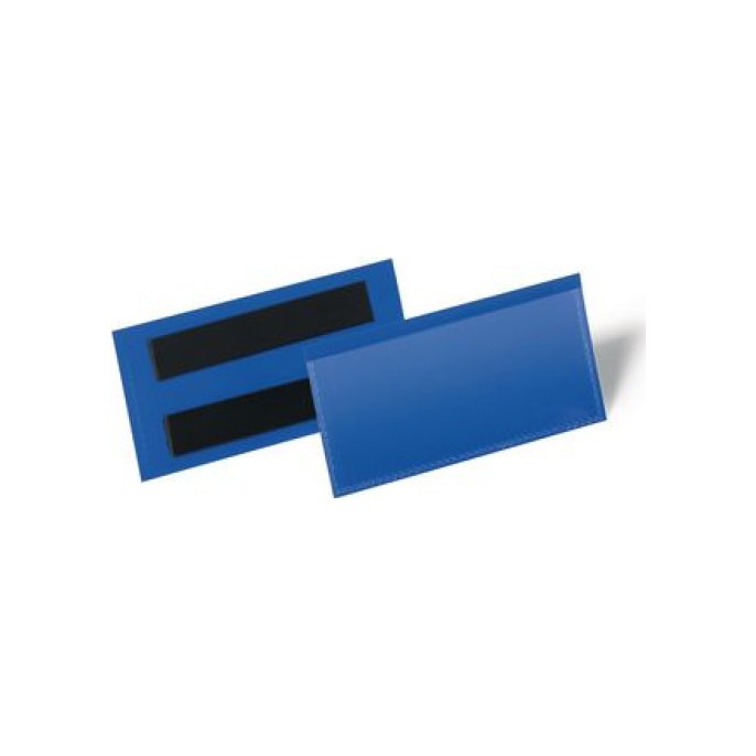 DURABLE Magnetische Documenthouder 100 x 38 mm Horizontaal Blauw (pak 50 stuks)