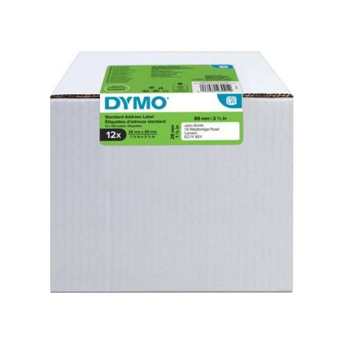 DYMO 99010 Etiket 28 x 89 mm (pak 12 rollen)