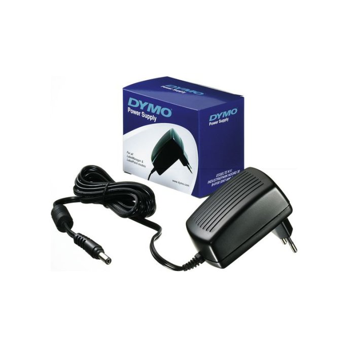 DYMO AC Adapter voor DYMO LabelManager 160 210D 500TS en Rhino Zwart