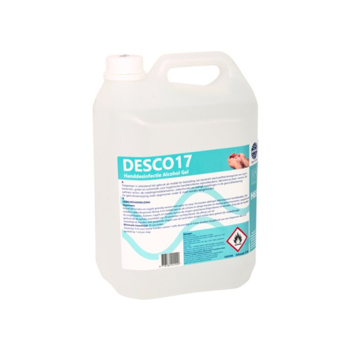 Desco Handdesinfectiemiddel gel 5 L (1 doos x 4 fles)