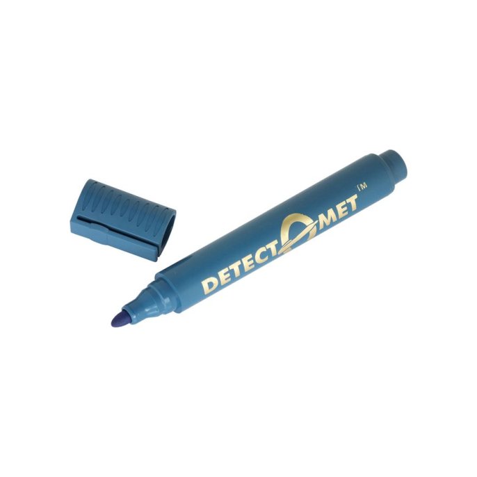 Detectamet Permanente Marker Detecteerbaar Ronde Punt 2 mm Blauw (pak 10 stuks)