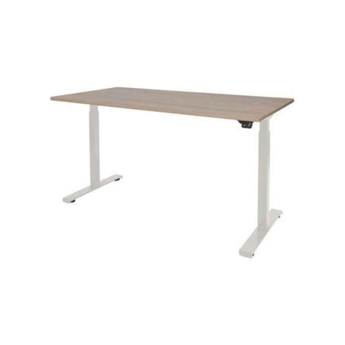 Dextro Basic Verstelbaar Bureau 120 x 80 cm Licht Kersen Wit