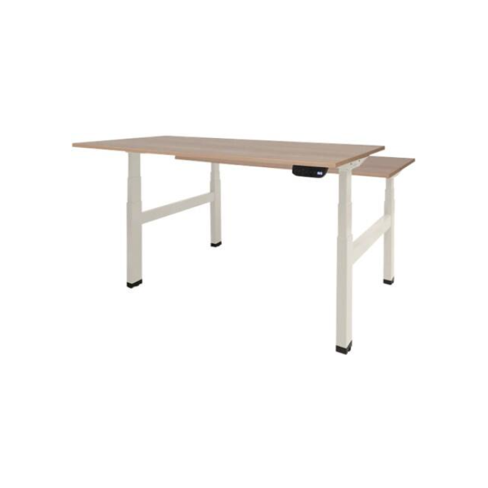 Dextro Duo Zit-Sta Bureau 180x80cm Havana/Wit