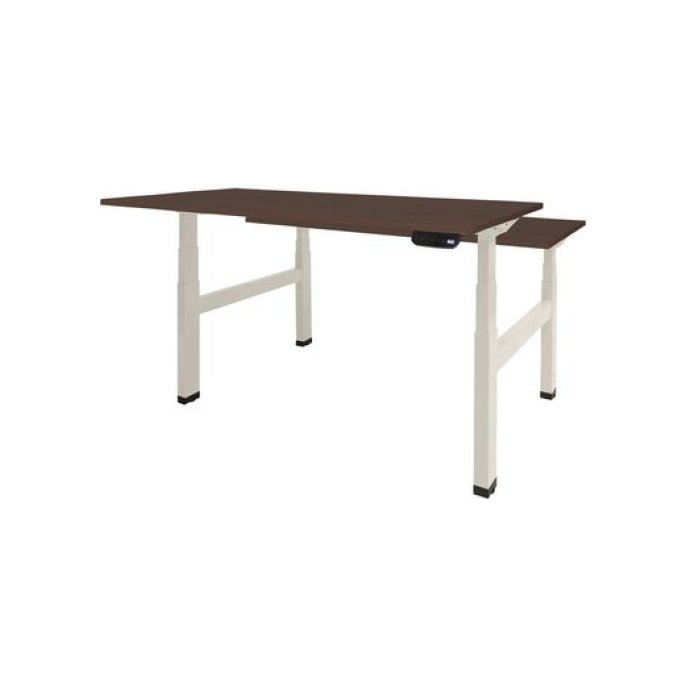 Dextro Plus Duo Verstelbaar Bureau 160 x 80 cm Logan Wit