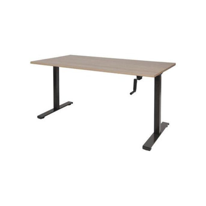 Dextro Slinger Zit-Sta Bureau 160 x 80 cm Havana Zwart