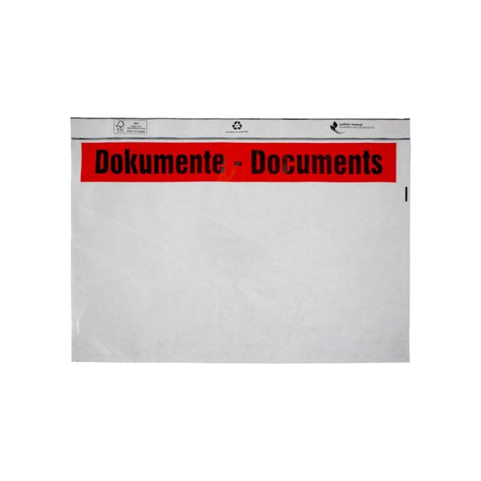 DEBATIN Paklijstenvelop C4 documents enclosed (pak 250 stuks)