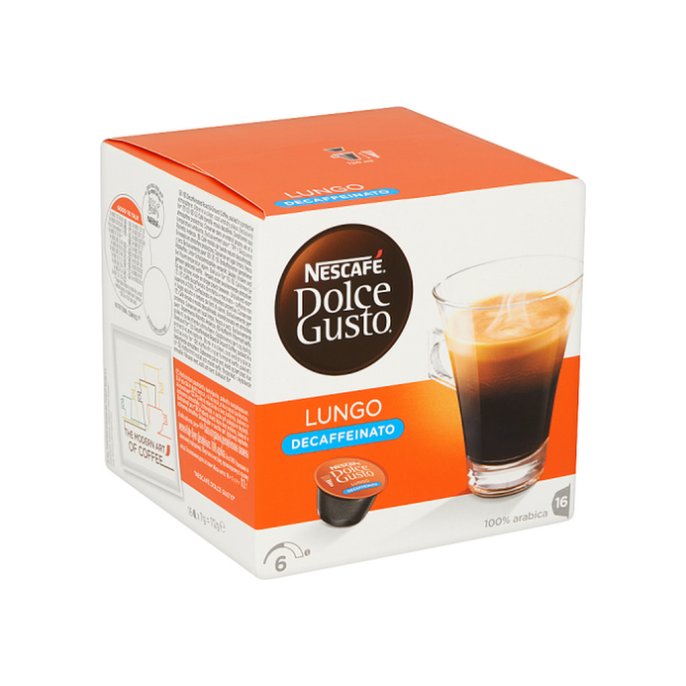 Dolce Gusto Koffiecups lungo decaf/pk16