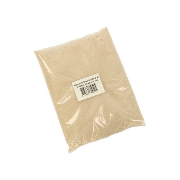 Doofzand 205 x 265 x 25 mm 25 kilo Beige Wit (pak 2500 gram)