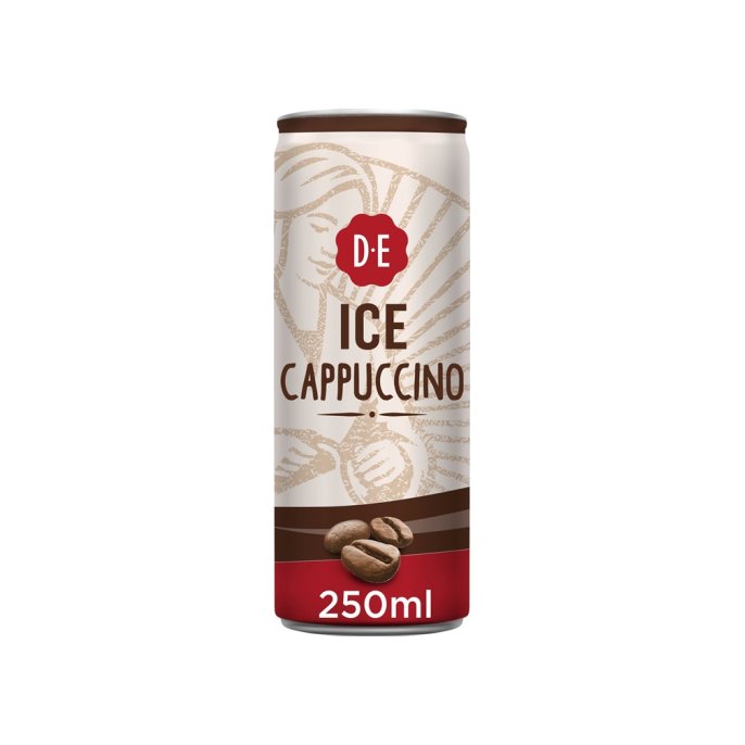 Douwe Egberts Ice cappuccino blik 250ml (12 stuks)