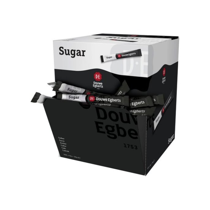 Douwe Egberts Suikersticks 4 gram per stick (doos 500 stuks)